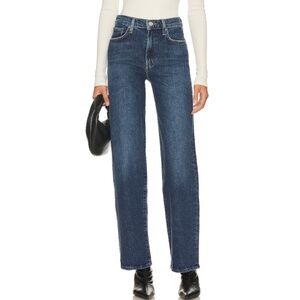 Agolde Harper Mid Rise Relaxed Straight Jeans in Tempo